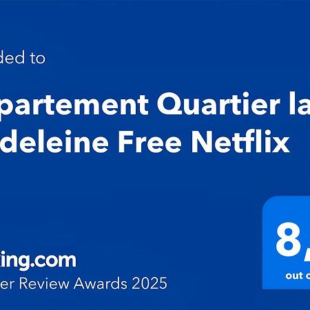 Appartement Quartier La Madeleine Free Netflix París Exterior foto
